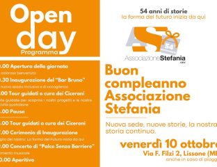 Volantino per il compleanno di associazione stefania